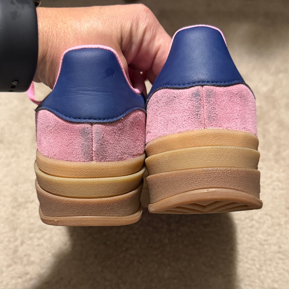 Adidas Gazelle Pink and Navy Women's Sneakers - Picture 4 of 5